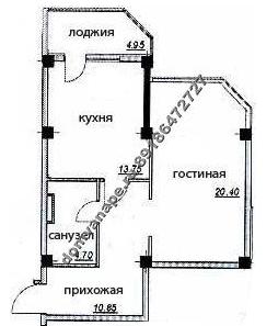 Анапа (микрорайон 3б): Квартира (1 комнатная) на 10 этаже, монолит